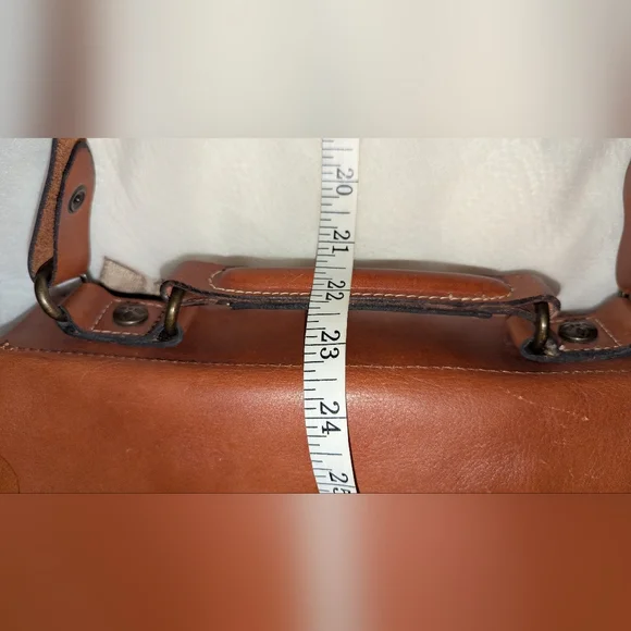 Patricia Nash Heritage Cadiz Leather Satchel Crossbody Bag VGUC Brown - Picture 13 of 14